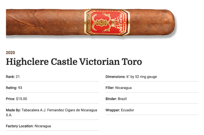 Foundation Cigars Makes Cigar Aficionado's "Top 25 Of 2020 ...