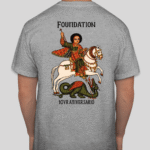 Foundation 10 Year Anniversary Pocket Tee – Heather Grey
